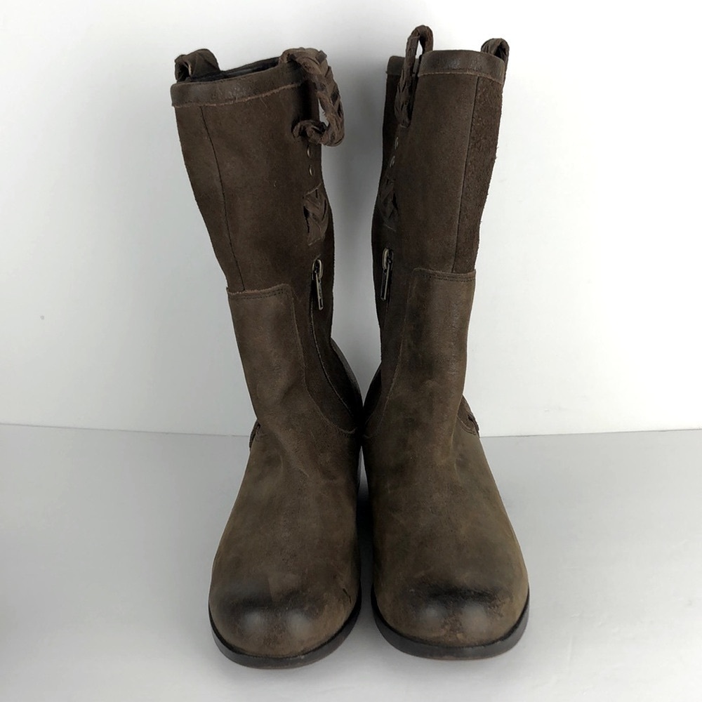 Ugg Jaspan Mid Calf Brown Boots - Picture 4 of 15